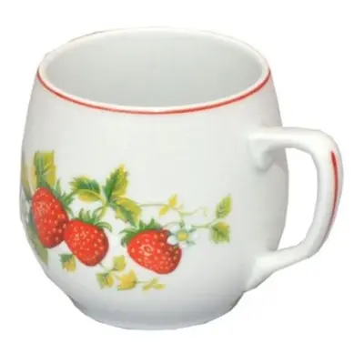 hrnek 300ml BAŇÁK-JAHODY, čes.porcelán