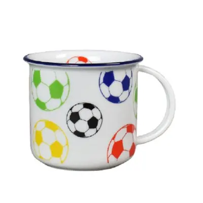 hrnek 380ml TINA - FOTBAL.MÍČE U3083/38, čes.porcelán