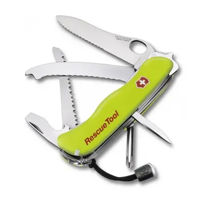 nůž 15-funkcí RESCUE TOOL, zelený 111mm, VICTORINOX