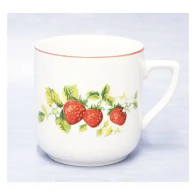 hrnek 400ml PĚTKA-JAHODY U1268, čes.porcelán