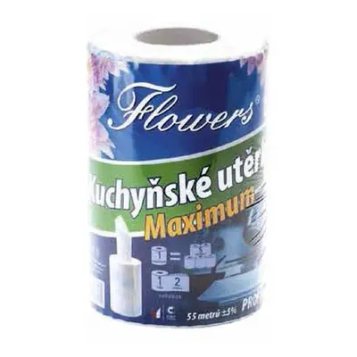 utěrky kuch.2vr., 55m, Flowers MAXIMUM PROFI