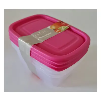 box-sada 3ks, 0,95l HAPPY COL., mix, plast