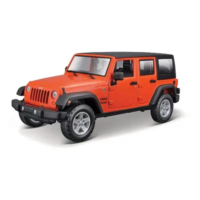 Maisto - 2015 Jeep Wrangler Unlimited, metal oranžová, 1:24