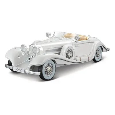 Maisto - 1936 Mercedes-Benz 500 K Typ Specialroadster, bílá, 1:18