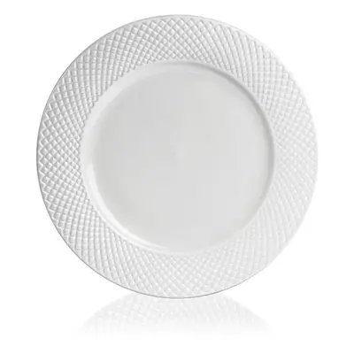 talíř d26,5cm mělký, MEDIOLAN, bílý porcelán