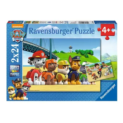 Ravensburger Tlapková Patrola: Stateční psi; 2x24 dílků