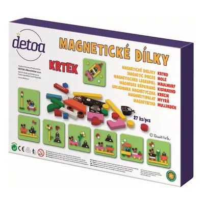 Detoa Magnetické dílky Krtek mini