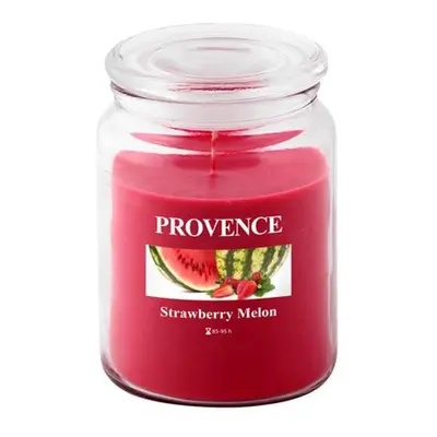 Provence SVÍČKA VE SKLE S VÍČKEM 510G, JAHODA+MELOUN