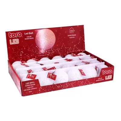 TORO KOULE SVÍTÍCÍ LED 8CM