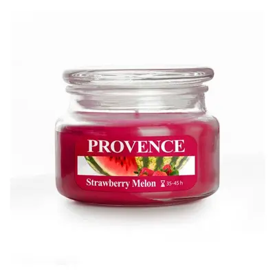 Provence SVÍČKA VE SKLE S VÍČKEM 200G JAHODA+MELOUN