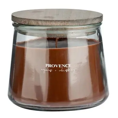 Provence SVÍČKA WOODEN WICK 250 G, CIGARS/WHISKEY