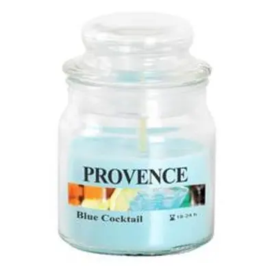 Provence SVÍČKA VE SKLE S VÍČKEM 70G, BLUE COCKTAIL