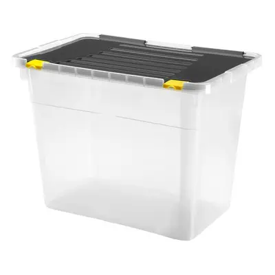 heidrun BOX ÚLOŽNÝ S VÍKEM 100L, PLAST, 78X38,5X47,5 CM