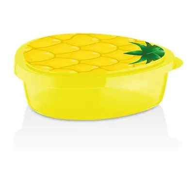 QLUX DÓZA NA POTRAVINY S VÍKEM 800ML ANANAS, PLAST