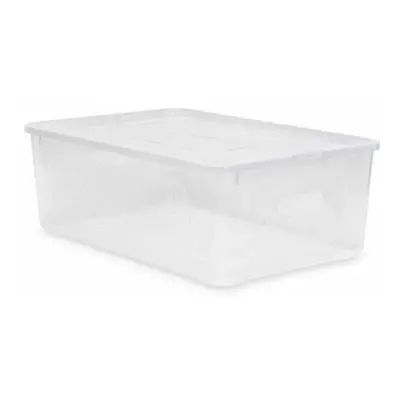 box 7,0l+víko, otvory, 34x20x10cm, transp. RASTR, MULTIBOX, plast