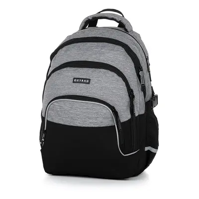 Karton P+P Studentský batoh OXY SCOOLER Grey Black 8-47823