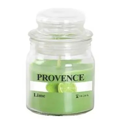 Provence SVÍČKA VE SKLE S VÍČKEM 70G, LIMETKA