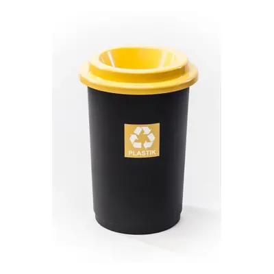 koš odp.50l ECO BIN žlutý,tříd.odp.,plast