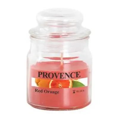 Provence SVÍČKA VE SKLE S VÍČKEM 70G, ČERVENÝ POMERANČ