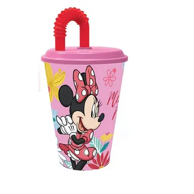 STOR KELÍMEK S BRČKEM MINNIE 430 ML, PLAST