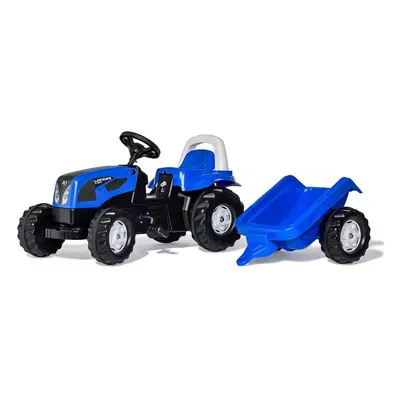 ROLLYTOYS Šlapací traktor Rolly Kid Landini modrý s vlekem