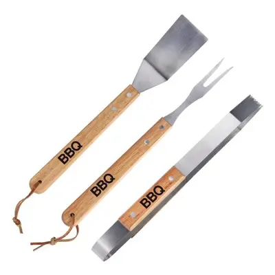 Edco NÁČINÍ GRILOVACÍ BBQ SET 3KS 5X34CM NEREZ/DUB