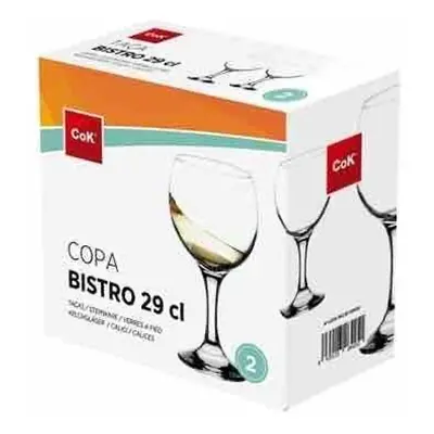 Cegeco SADA SKLENIC NA VÍNO BISTRO 290 ML, 2KS, SKLO