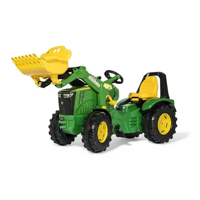 ROLLYTOYS Šlapací traktor X-Trac John Deere Premium s předním nakladačem