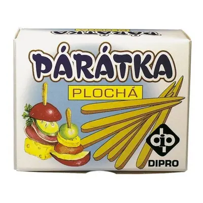 párátka 1000ks, plochá, dřevo, EAN, pap.krab.