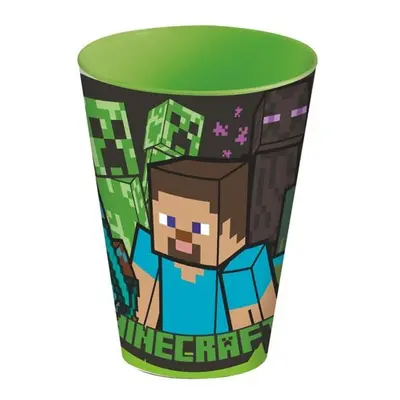 kelímek 0,43l, zelený MINECRAFT, plast