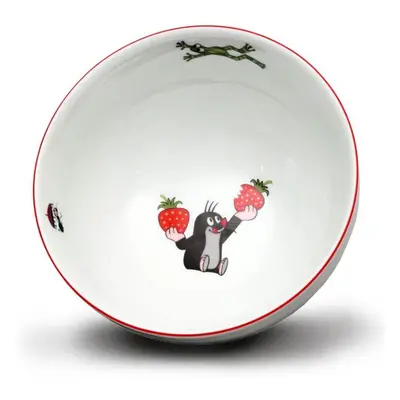 miska d14,5cm VITAL- KRTEK a jahody, dětská, porcelán