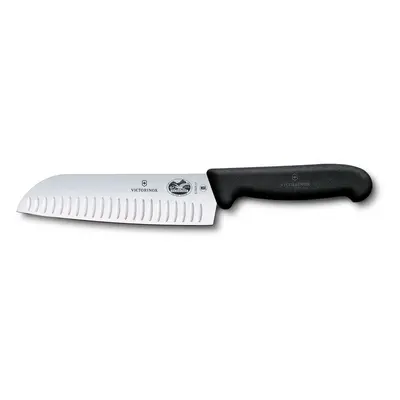 nůž 17cm ostří, SANTOKU, FIBROX, protiskl. VICTORINOX, černý