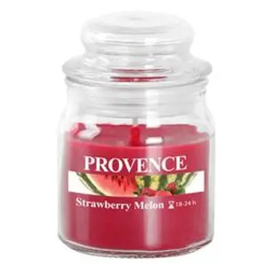 Provence SVÍČKA VE SKLE S VÍČKEM 70G, JAHODA+MELOUN