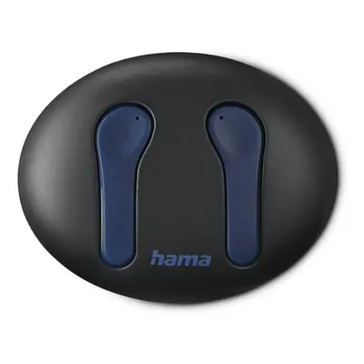 Hama Bluetooth sluchátka Spirit Unchained, pecky, ENC, Qi, modrá/černá