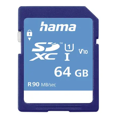 Hama SDXC 64 GB Class 10, UHS-I 90 MB/s, V10