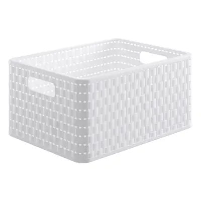 koš-box 18,0l bílý COUNTRY A4, 36,8x27,8x19,cm, plast