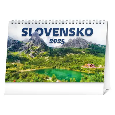 Baagl NOTIQUE Stolový kalendár Slovensko 2025, 23,1 x 14,5 cm