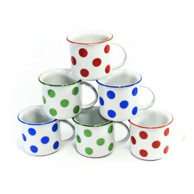 hrnek 380ml TINA - MIX PUNTÍKŮ, čes.porcelán