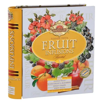 Basilur ČAJ BASILUR FRUIT INFUSIONS BOOK PLECH 32x1,8G