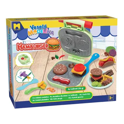 Mac Toys Modelína - hamburger set 4x56g