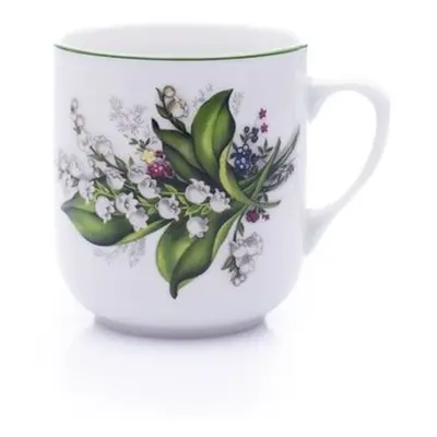 hrnek 370ml PERL.VELKÝ-KONVALINKA, čes.porcelán