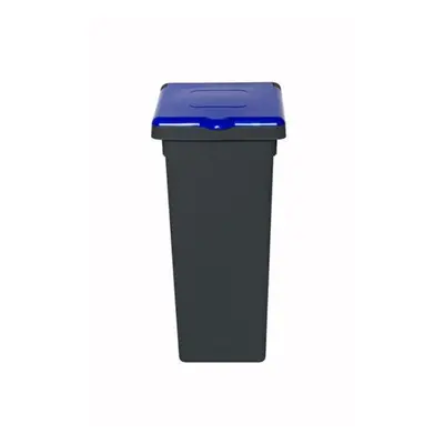 koš odp.20l FLAP BIN černý, modré víko, tříd.odp.,plast