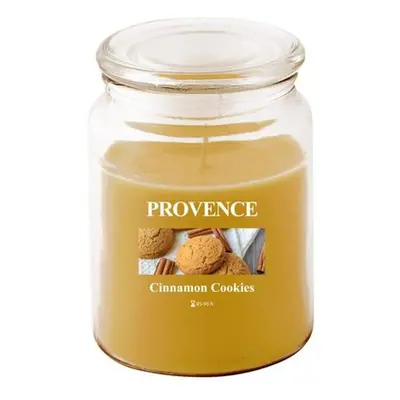 Provence SVÍČKA VE SKLE S VÍČKEM 510G, SKOŘICOVÉ SUŠENKY