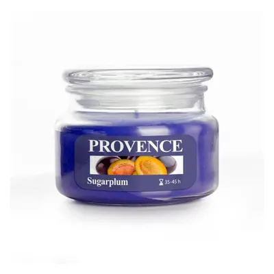 Provence SVÍČKA VE SKLE S VÍČKEM 200G SUGARPLUM, 1 KNOT