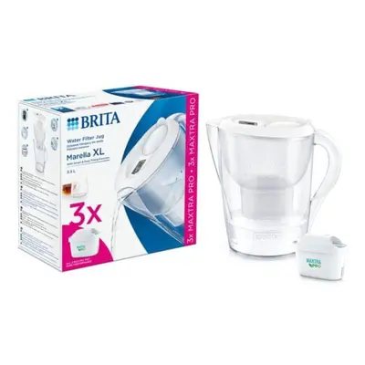 konvice Brita Marella XL 3,5l bílá + 3x MX Pro PO 2024