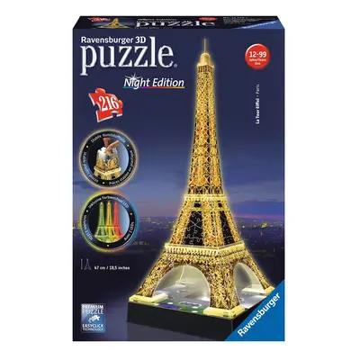 Ravensburger Eiffelova věž (Noční edice) 3D 216d