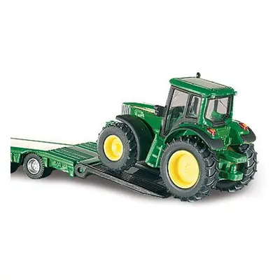 SIKU Farmer - Tahač s podvalníkem a traktory John Deere, měřítko 1:87