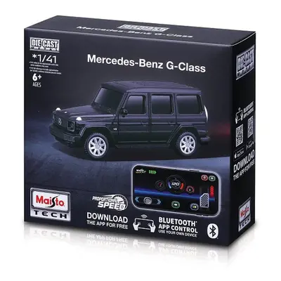 Maisto RC - 1:41 DIE-CAST METAL se světly, Mercedes-Benz G-Class, černá, XTR, Bluetooth 5.0, USB