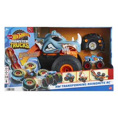 HW RC MONSTER TRUCKS TRANSFORMUJÍCÍ SE RHINOMITE 1:12