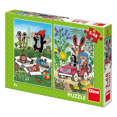 Dino KRTEK SE RADUJE 2x48 Puzzle NOVÉ